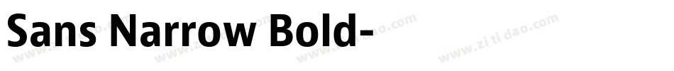 Sans Narrow Bold字体转换